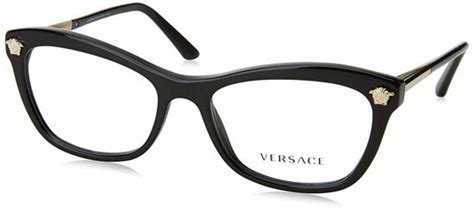 Versace™ VE3224 GB1 54 Black Eyeglasses 